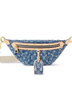 Louis Vuitton Bumbag High Rise Denim Blue 38Cm M46837