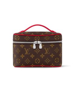 Louis Vuitton Nice Mini Monogram Canvas Red 20Cm M46766