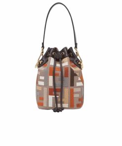 Fendi Mon Tresor Mini Bag Multicolor Canvas 18Cm 8Bs010Apkef1Mb5