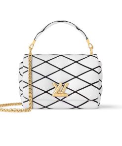 Louis Vuitton Go 14 Mm White Black 22Cm M22890