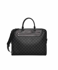 Louis Vuitton Porte Documents Jour Briefcase Damier Black 37Cm N48260