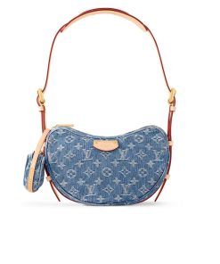 Louis Vuitton Croissant Mm Monogram Denim 25Cm M46856