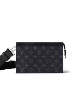 Louis Vuitton Gaston Bag Black 22Cm M81124