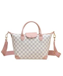Louis Vuitton Tote Bag Damier Azur Pink 26Cm