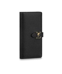 Louis Vuitton Lv Vertical Wallet Black 19Cm M81330