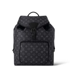 Louis Vuitton Montsouris Backpack Black 40Cm M46683