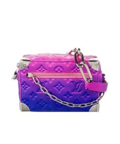 Louis Vuitton Mini Soft Trunk Blue And Pink M81219