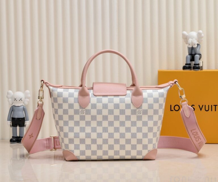 Louis Vuitton Tote Bag Damier Azur Pink 26Cm - Image 2