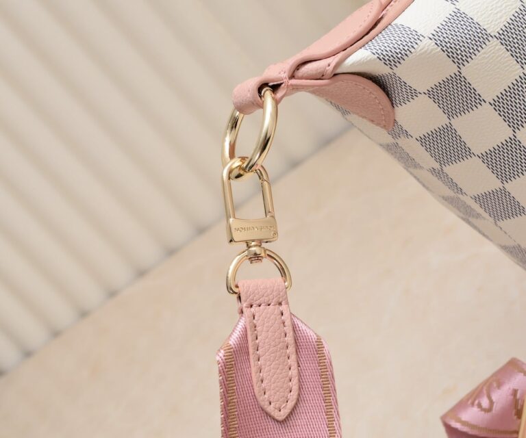 Louis Vuitton Tote Bag Damier Azur Pink 26Cm - Image 5