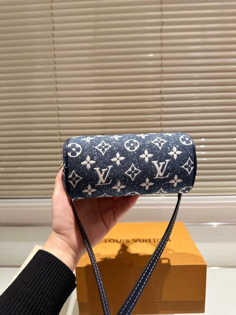 Louis Vuitton Nano Speedy Denim Blue Bag 17Cm M81168 - Image 2