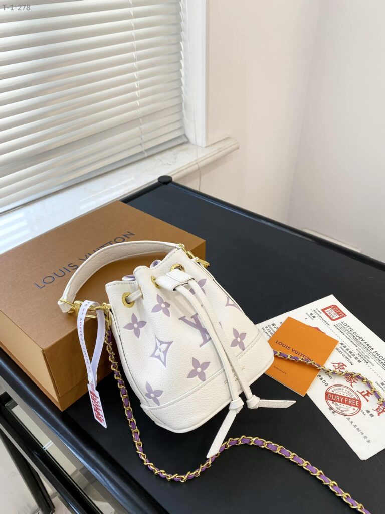Louis Vuitton Noe Nano White With Purple 17Cm M82933 - Image 3
