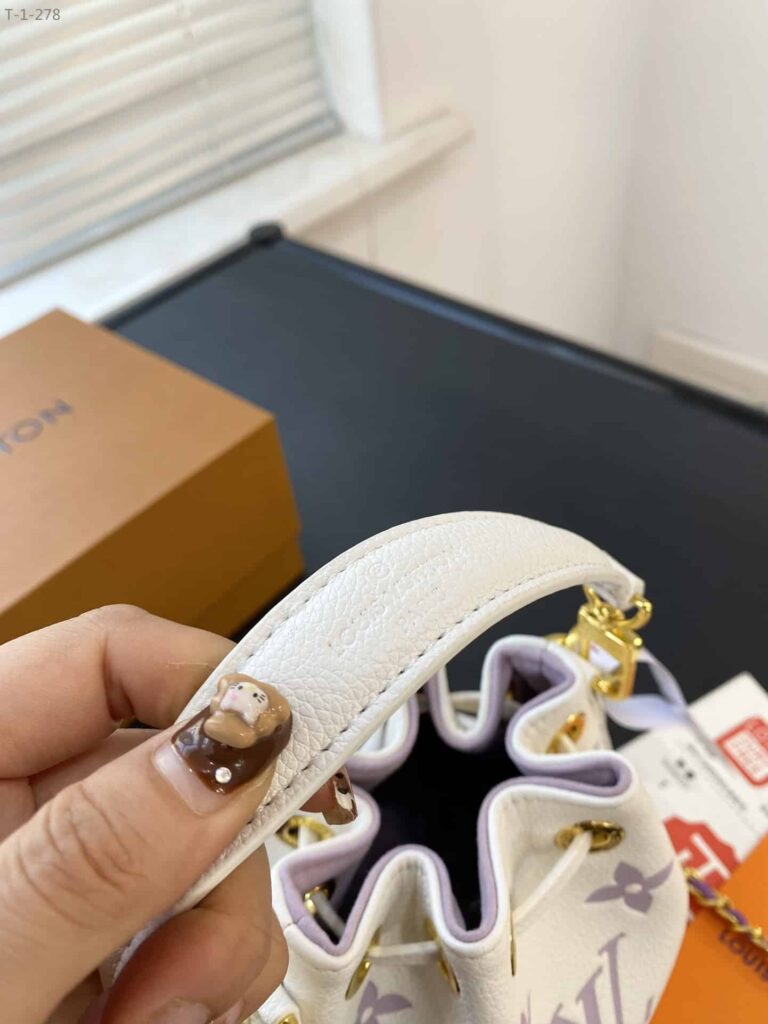 Louis Vuitton Noe Nano White With Purple 17Cm M82933 - Image 8