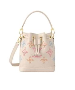 Louis Vuitton Nanoe Handbag White 16Cm M23088