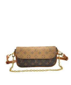 Louis Vuitton Wallet On Chain Ivy Beige Brown M81911