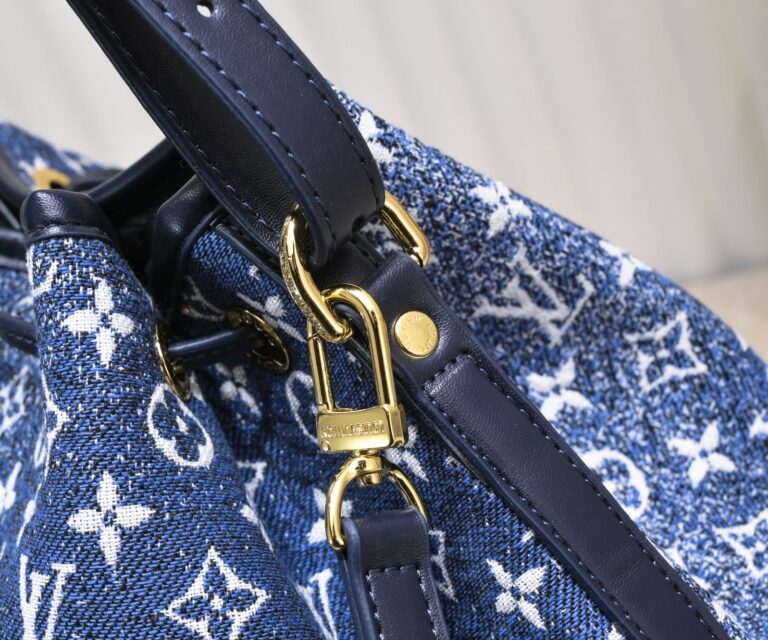 Louis Vuitton Denim Jacquard Textil Petit Noe 28.5Cm M59606 - Image 5