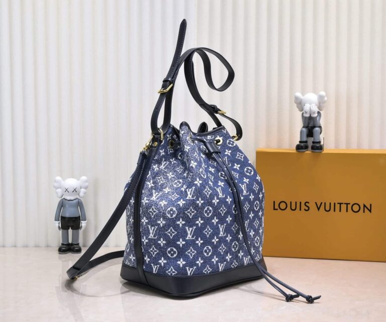 Louis Vuitton Denim Jacquard Textil Petit Noe 28.5Cm M59606 - Image 7