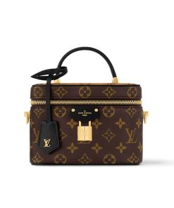 Louis Vuitton Vanity Chain Pouch Monogram Reverse Brown 19Cm