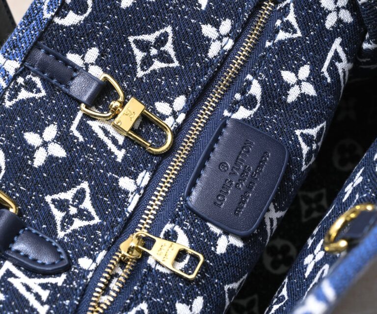 Louis Vuitton Onthego Tote Denim Bag 35Cm M59608 - Image 5