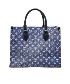 Louis Vuitton Onthego Tote Denim Bag 35Cm M59608