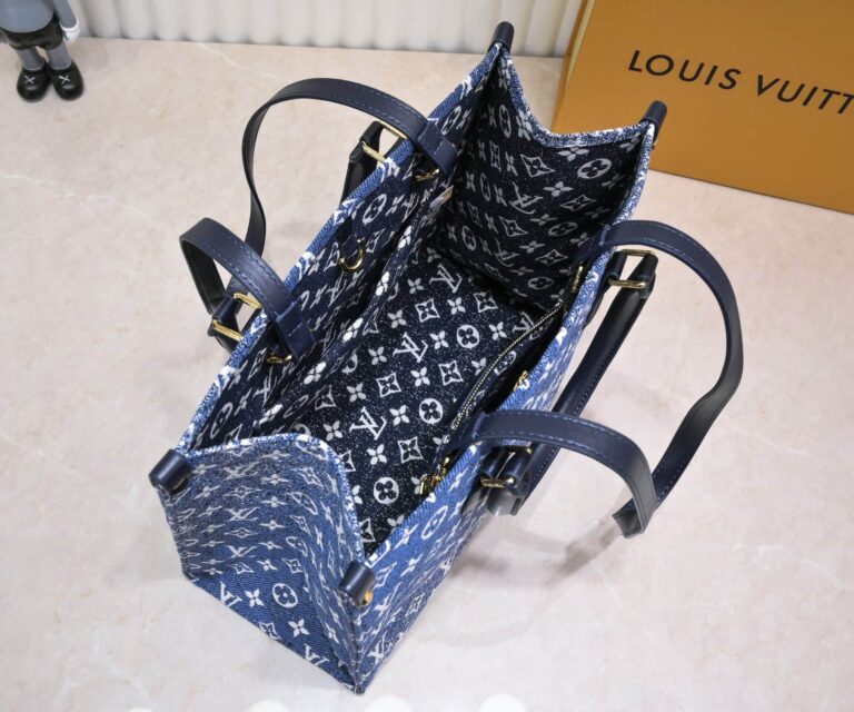 Louis Vuitton Onthego Tote Denim Bag 35Cm M59608 - Image 2