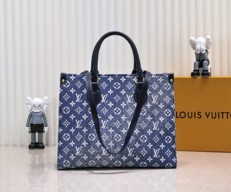 Louis Vuitton Onthego Tote Denim Bag 35Cm M59608 - Image 8