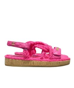 Chanel Rope Sandals Strap Pink