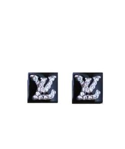Louis Vuitton Logo Dinamond Earrings