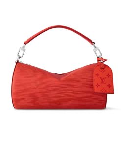 Louis Vuitton Soft Polochon Vermillion Red 33Cm M23719