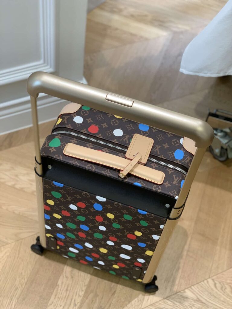 Louis Vuitton X Yayoi Kusama Horizon 55 Suitcase Grained Leather Monogram Multicolor 55Cm - Image 8