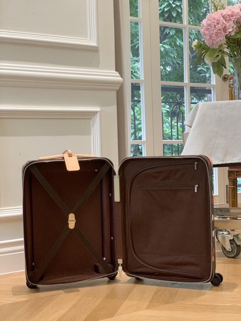 Louis Vuitton X Yayoi Kusama Horizon 55 Suitcase Grained Leather Monogram Multicolor 55Cm - Image 7