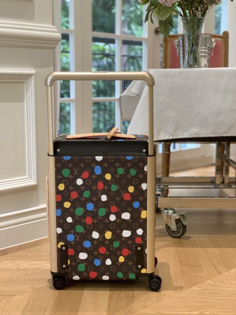 Louis Vuitton X Yayoi Kusama Horizon 55 Suitcase Grained Leather Monogram Multicolor 55Cm - Image 4
