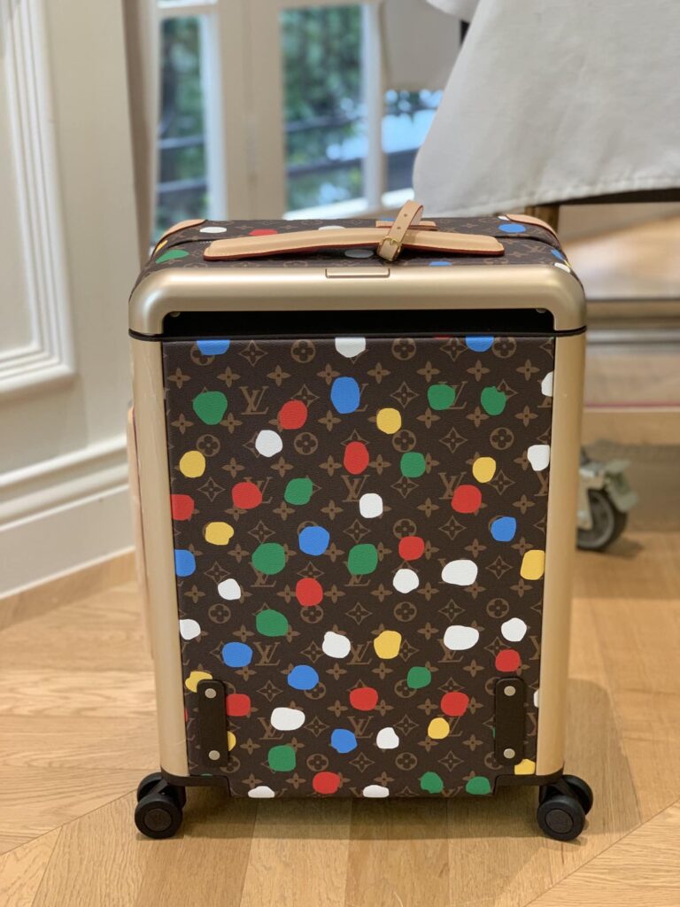 Louis Vuitton X Yayoi Kusama Horizon 55 Suitcase Grained Leather Monogram Multicolor 55Cm - Image 3