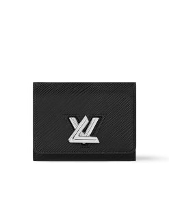 Louis Vuitton Twist Compact Wallet Black 12Cm M64414