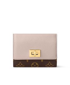 Louis Vuitton Victorine On My Side Wallet Monogram Greige 12Cm M82398