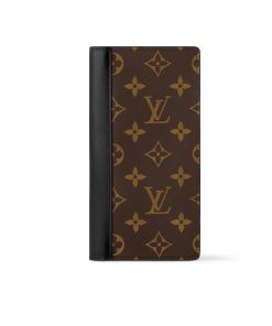 Louis Vuitton Brazza Wallet Monogram Macassar Brown 19Cm M69410