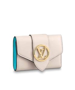 Louis Vuitton Lv Pont 9 Compact Wallet Cream 12Cm M69176