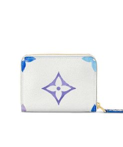 Louis Vuitton Zippy Coin Purse Blue 12Cm M82417