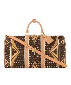 Louis Vuitton Keepall Bandoulière Monogram Canvas Brown And Yellow 45Cm