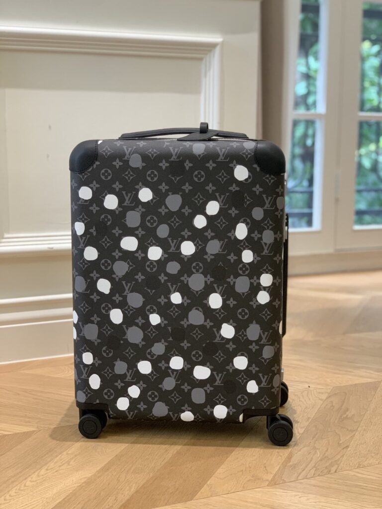 Louis Vuitton X Yayoi Kusama Horizon 55 Suitcase Grained Leather Black 55Cm - Image 2