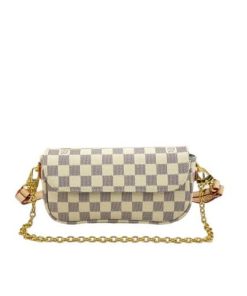 Louis Vuitton Ivy Wallet On Chain Bag Damier Ebene Beige M81911