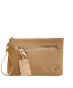 Louis Vuitton Takeoff Pouch Beige 30Cm