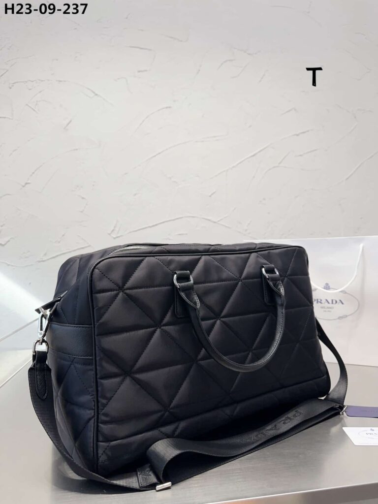 Prada Quilted Re Nylon Travel Bag Black 43Cm 2Va0092Dgwf0002Vooo - Image 8