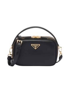Prada Odette Leather Mini Bag Black 18Cm 1Bh203 Ask F0002 V Ovo