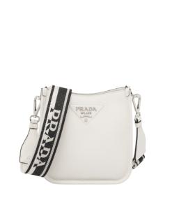 Prada Leather Mini Shoulder Bag White 20Cm 1Bh191 2Dkv F0009 V 3Oo