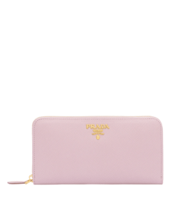 Prada Large Saffiano Leather Wallet Alabaster Pink 19Cm 1Ml506 Qwa F0E18