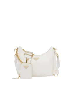 Prada Re Edition 2005 Saffiano Leather Shoulder Bag White 1Bh204 Nzvf02Envv2M