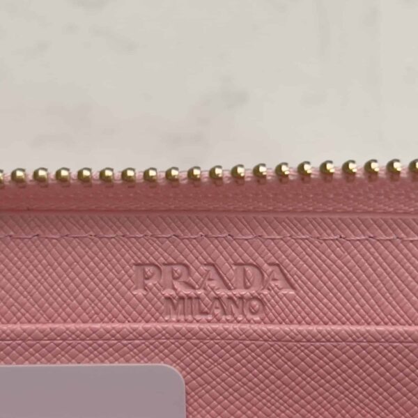 Prada Large Saffiano Leather Wallet Alabaster Pink 19Cm 1Ml506 Qwa F0E18 - Image 3