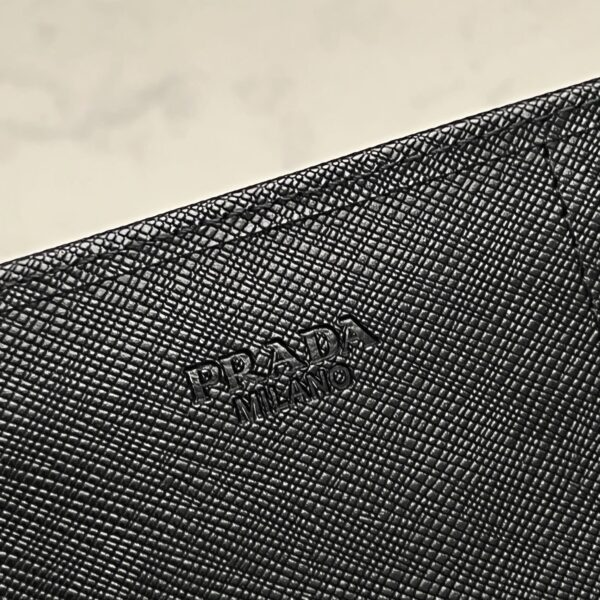 Prada Saffiano Lux Leather Flap Continental Black Wallet 19Cm - Image 3