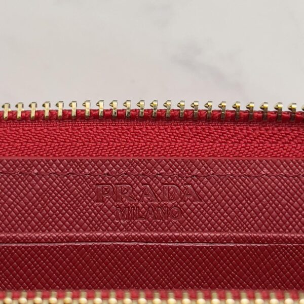 Prada Large Saffiano Leather Wallet Full Red 19Cm 1Ml506 Qwa F0505 - Image 3