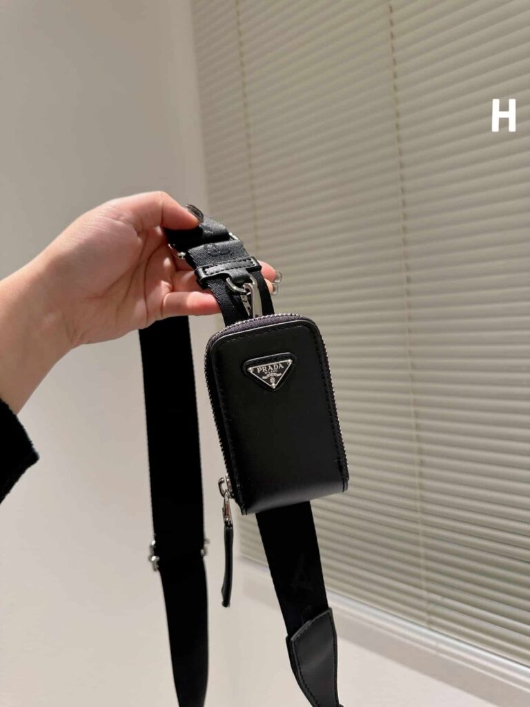 Prada Triangle Leather Mini Bag Black 27Cm 1Bh190 2Bya F0002 V Bro - Image 8